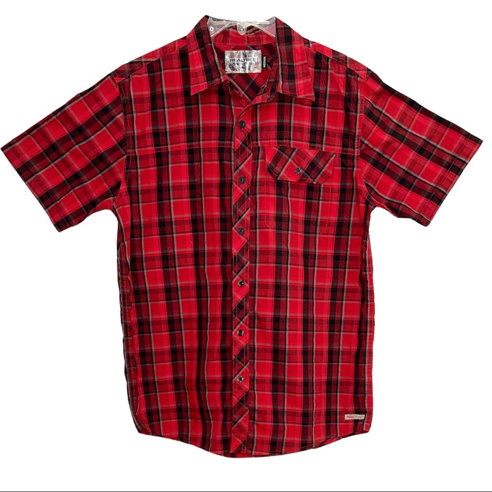 Realtree Men’s Short Sleeve Button Up Shirt Size‎ Medium
